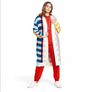Lego x Target XS Multicolor Striped Duster Longer Length Cardigan Sweater